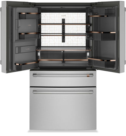 Réfrigérateur Café de 36 22,3 pi³ à 4 portes - acier inoxydable - CXE22DP2PS1 | Cafe 36 22.3 Cu. Ft. Quad Door Refrigerator - Stainless - CXE22DP2PS1