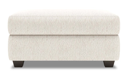 Fabriqué au Canada Pouf de rangement personnalisable The Trunk 39 en tissu de chenille - Beige de luxe Sable | Pouf de rangement The Trunk de Sofa Lab de 39 po fabriqué au Canada en tissu chenille - beige de luxe Sable | TRUN3093