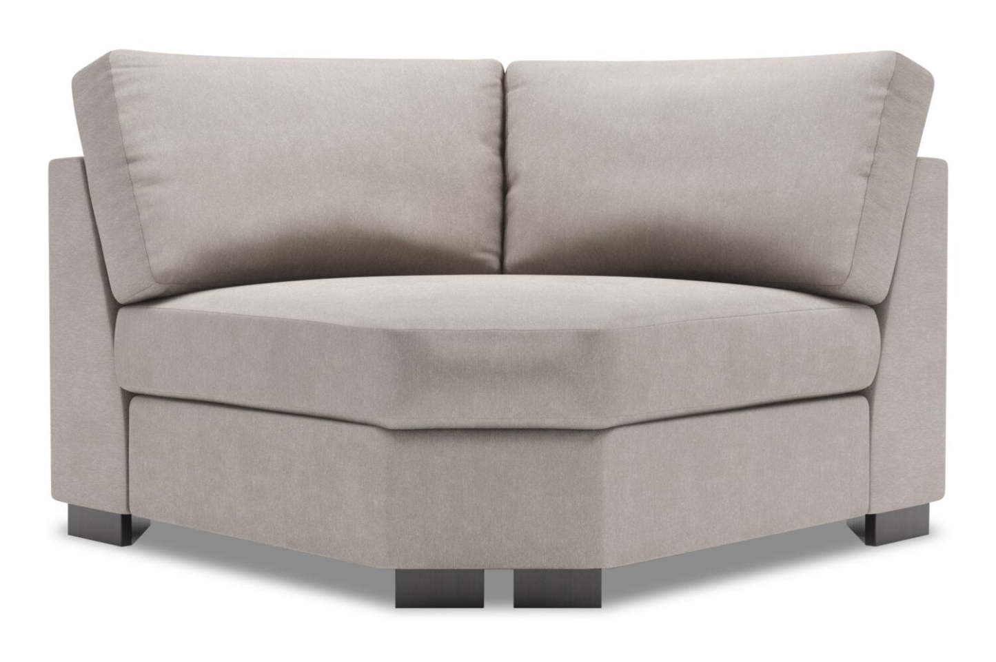 Sofa Lab Track Curved Wedge - Pax Slate | Fauteuil courbé en coin Track de la collection Sofa Lab - Pax Slate | TR843049