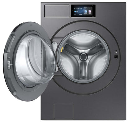 Samsung Bespoke 6.1 Cu. Ft. Laveuse à chargement frontal avec détection de tissu par IA – Acier foncé - WF90F53ADSA5 | Laveuse Bespoke de Samsung  à chargement frontal de 6,1 pi3 avec détecteur de tissu par IA - acier foncé - WF90F53ADSA5