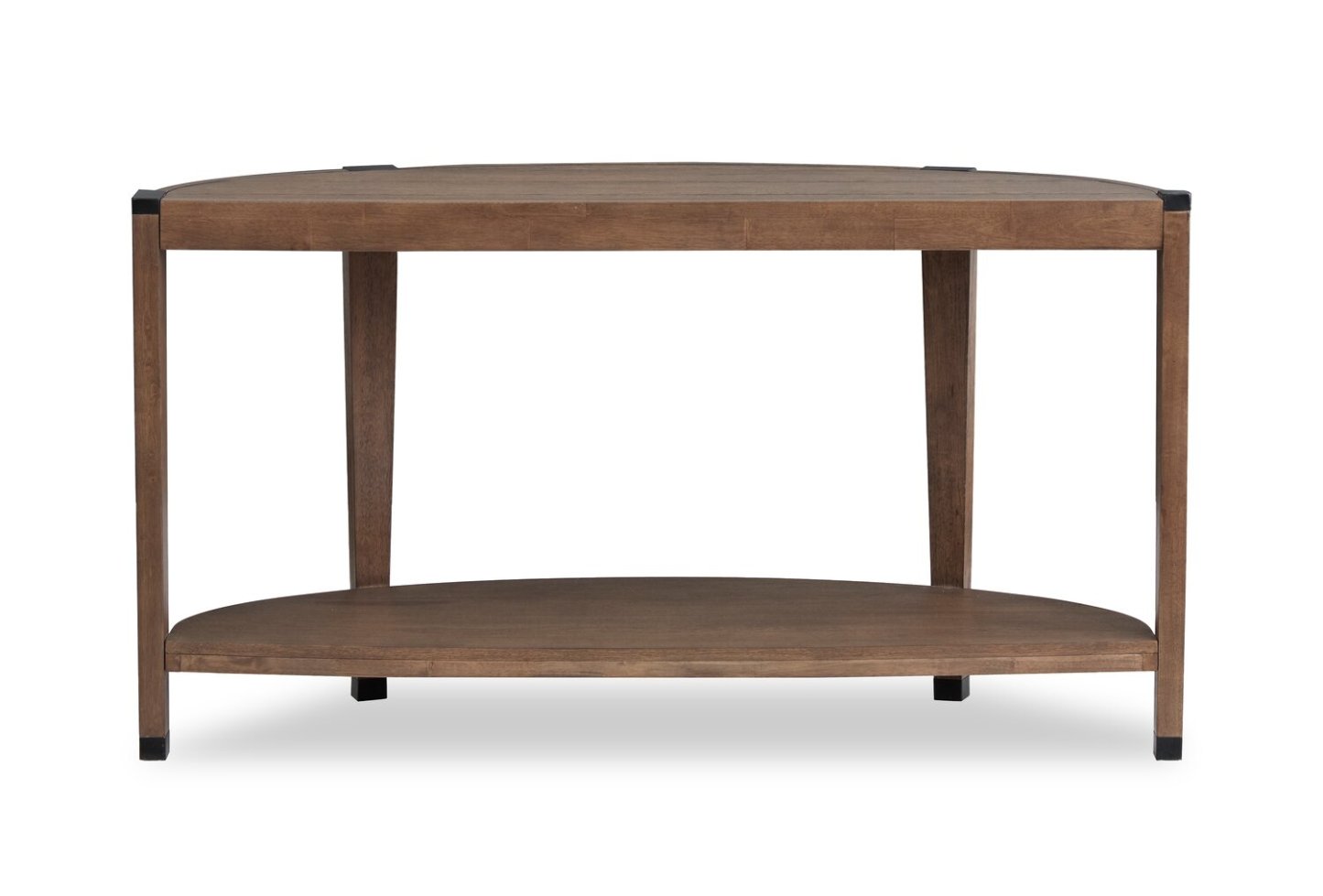 Gordon 56” Round Solid Wood Sofa Table - Brown | Table de salon ronde Gordon de 56 po en bois massif - brune