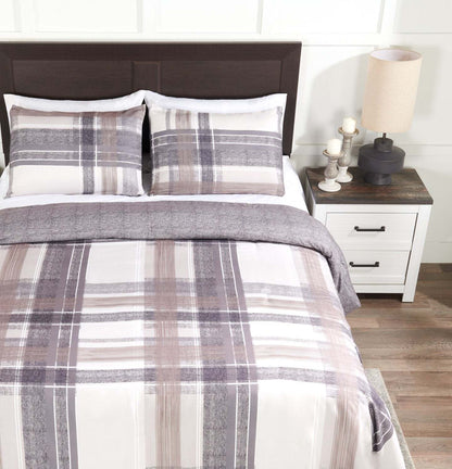 Ensemble d'édredon Conner 3 pièces pour lit double/grand lit | Ensemble d'édredon Conner de 3 pièces pour lit double ou grand lit