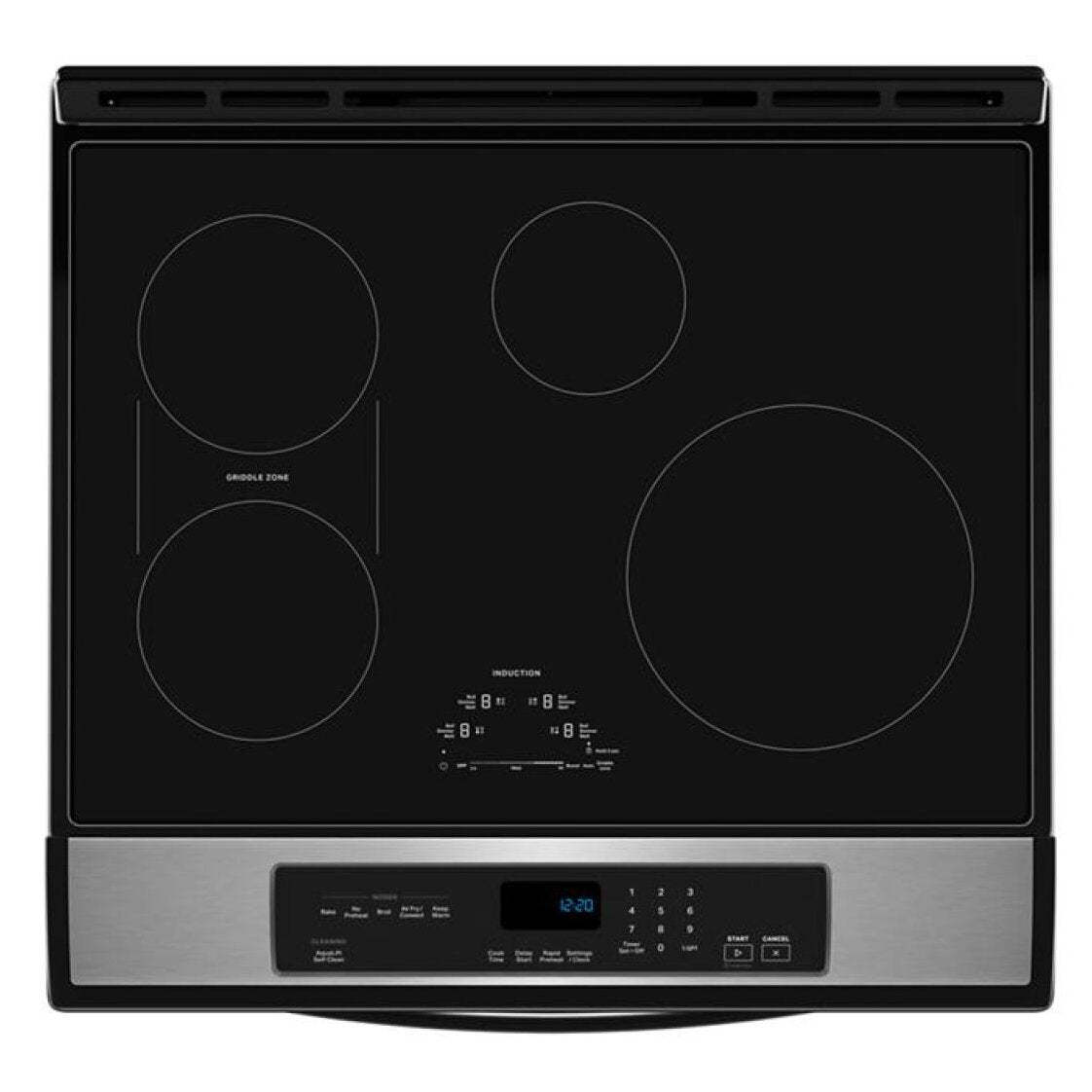 Whirlpool 6,4 pi3 Cuisinière à induction avec friture à air sans préchauffage - acier inoxydable - WSIS5030RZ | Cuisinière à induction Whirlpool de 6,4 pi3 avec friture à air sans préchauffage - acier inoxydable - WSIS5030RZ | SMSI503Z