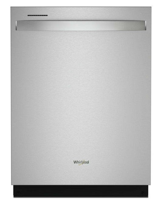 Lave-vaisselle Whirlpool 24 50 dBA encastrable à commande supérieure - Acier inoxydable résistant aux empreintes digitales - WDT74… | Lave-vaisselle encastré Whirlpool de 24 po et de 50 dBA avec commandes sur le dessus - acier inoxyda…