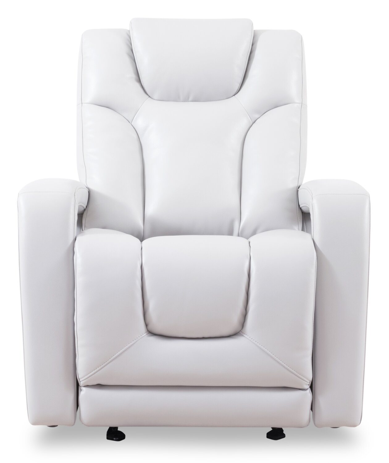 Kenzo 35 Fauteuil en tissu similicuir à inclinaison électrique avec appuie-tête électrique, repose-pieds et port USB - gris brouillard