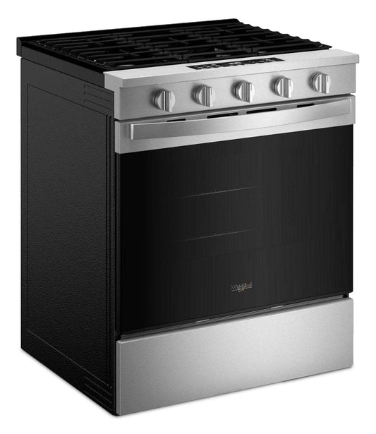 Cuisinière à gaz Whirlpool de 5 pi³ et de 30 po avec cuisson à air - acier inoxydable résistant aux traces de doigts - WSGS5030SZ