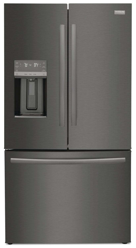 Réfrigérateur Frigidaire Gallery de 22,6 pi³ et de 36 po de profondeur comptoir à portes françaises - Résistant aux traces® Noir Sta…