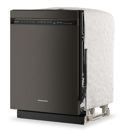 Lave-vaisselle KitchenAid de 24 po et de 41 dBA avec 3e panier à jets - minerai noir - KDFS324SBE