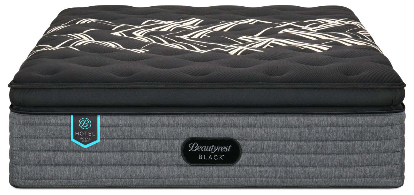 Matelas à Euro-plateau épais moelleux Royal Suite de série Hotel de Beautyrest BlackMD pour grand lit