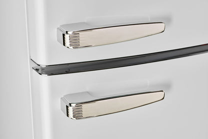 Unique Classique Rétro 24 11 Pi Cu. Réfrigérateur à congélateur supérieur – Blanc guimauve - UNQ-310L W TM | Réfrigérateur Classic Rétro d'Unique de 24 po et de 11 pi3 à congélateur supérieur - blanc guimauve - UNQ-310L W TM