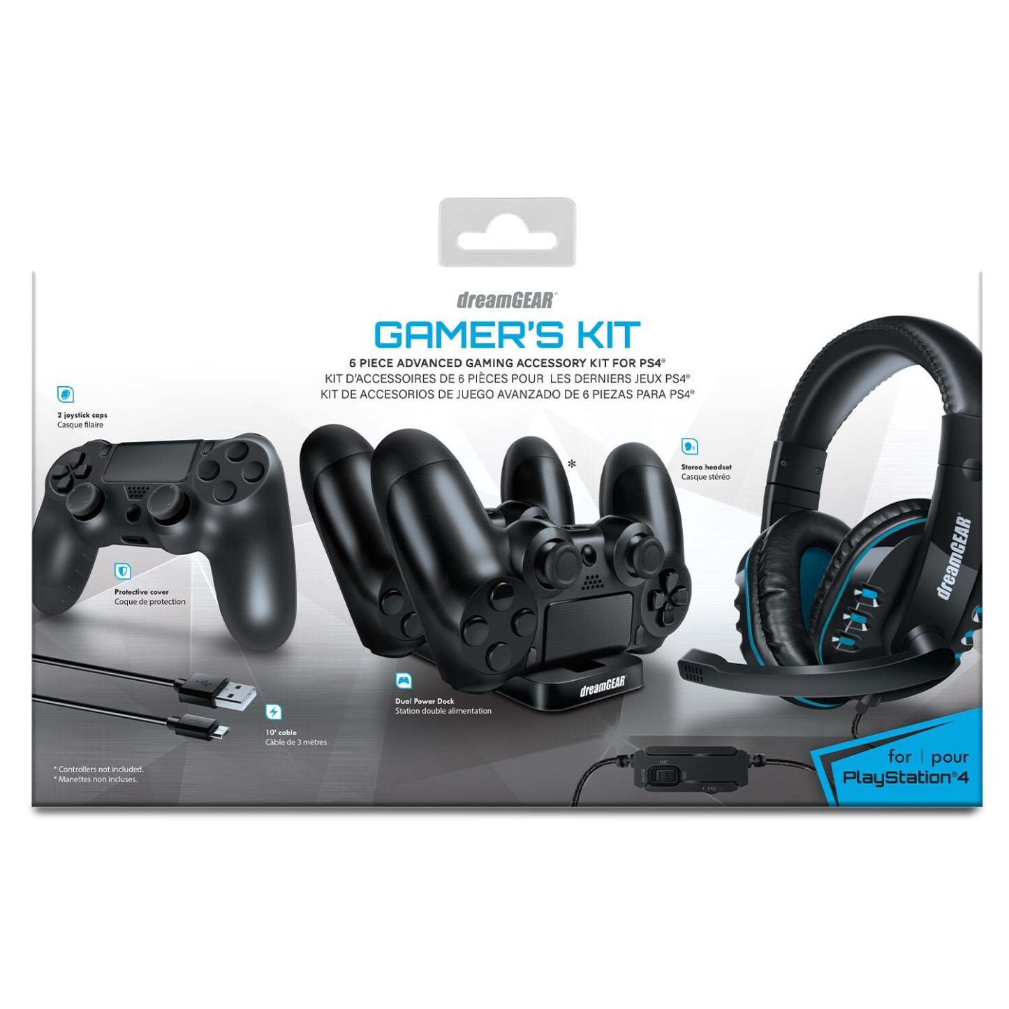 Kit de joueur DreamGEAR PS4® 6-en-1 - DG-064366 | Trousse du joueur 6 en 1 DreamGEARMD pour console PS4 - DG-064366 | GPS46436