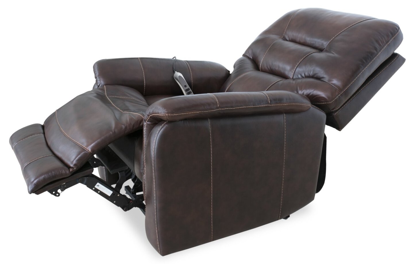 Parker 36 Fauteuil inclinable électrique à 3 positions en cuir véritable - brun | PARK2BLC