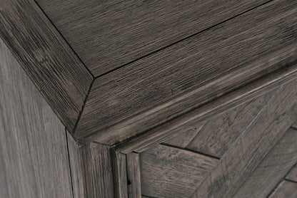 Armoire d'appoint en bois massif Keena 40 - Gris|Armoire décorative Keena de 40 po en bois massif - grise