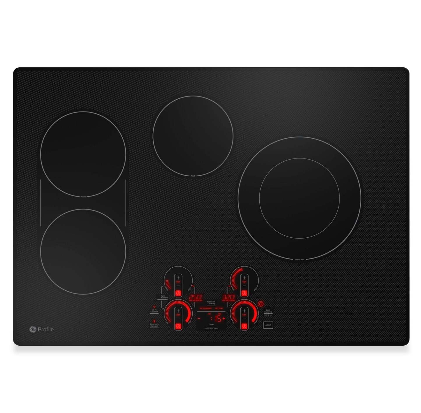 Profile 30 4-Element Electric Cooktop - Black - PEP7030DTBB | Surface de cuisson électrique Profile de 30 po à 4 éléments - noire - PEP7030DTBB