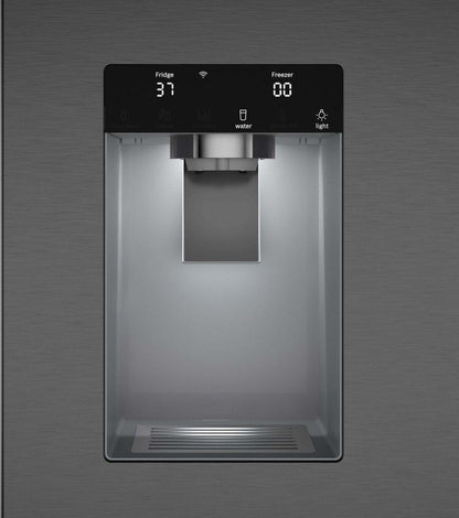 Bosch Série 500 36 26 Cu. Fort. Réfrigérateur à portes françaises - Acier inoxydable noir - B36FD52SNB | Réfrigérateur Bosch Série 500 de 36 po et de 26 pi3 à portes françaises - acier inoxydable noir - B36FD52SNB | B36FD52B