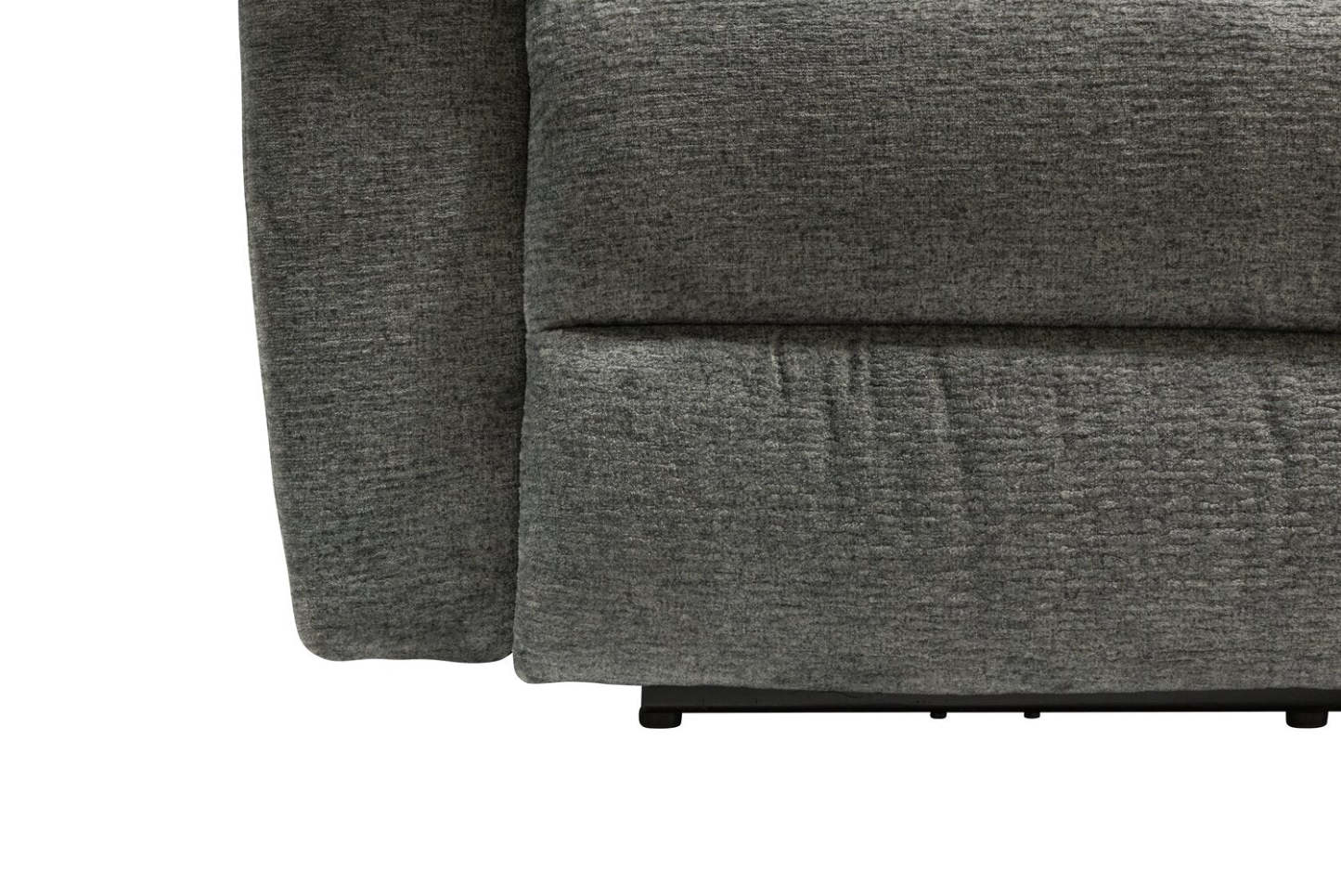 Made in Canada Oliver 40 Chenille Fabric Glider Reclining Chair - Addison Pewter Grey | Fauteuil coulissant inclinable Oliver de 40 po fabriqué au Canada en tissu de chenille - gris étain Addison