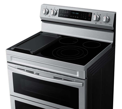 Cuisinière électrique intelligente amovible Samsung de 6,3 pi³ avec friture à air - acier inoxydable - NE63A6751SS/…