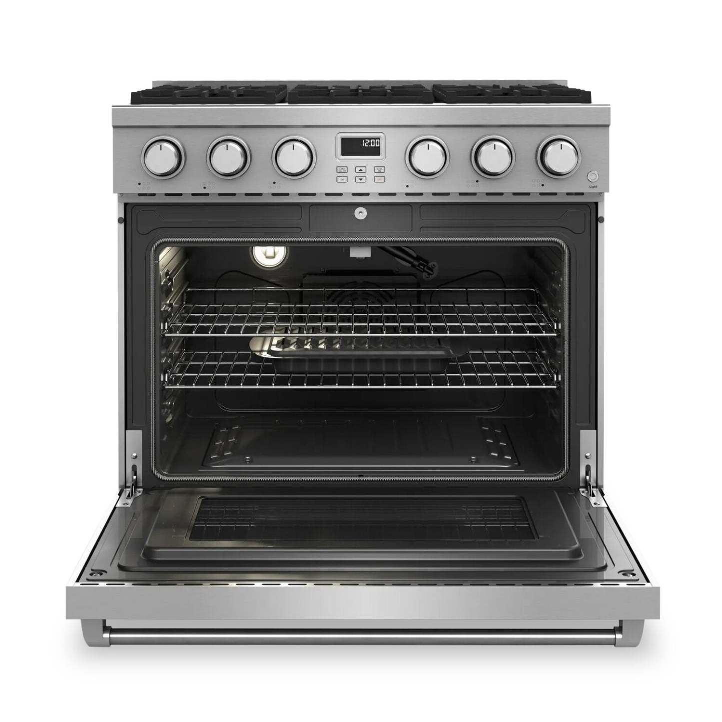 Thor Cuisine 6 Cu. Fort. Cuisinière à gaz professionnelle - ARG36 | Cuisinière à gaz professionnelle Thor Kitchen de 6 pi³ - ARG36 | ARG360SS