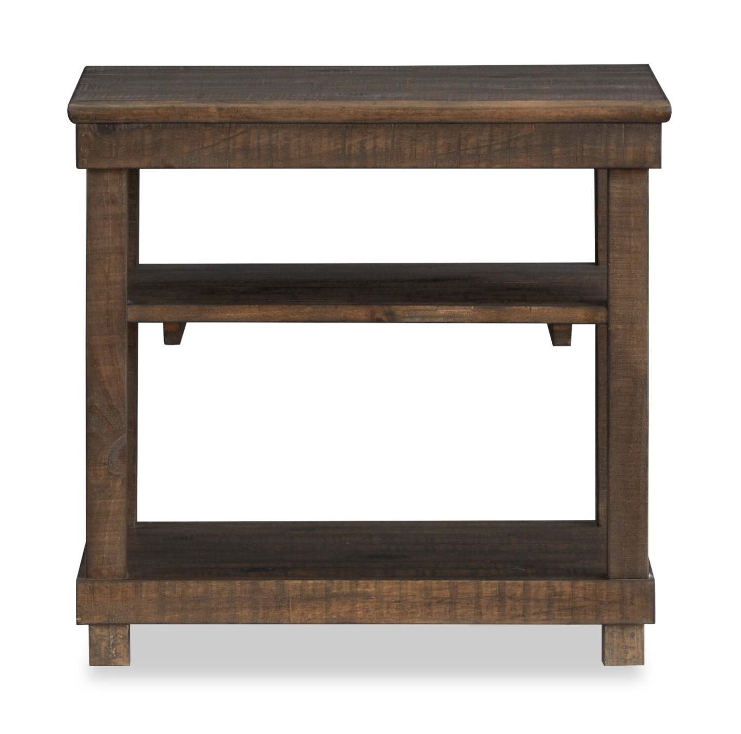 Table de fauteuil Edwin 18" Country Pine avec étagères - Homestead Brown | Table de fauteuil Edwin de 18 po en pin champêtre avec étagères - brun champêtre