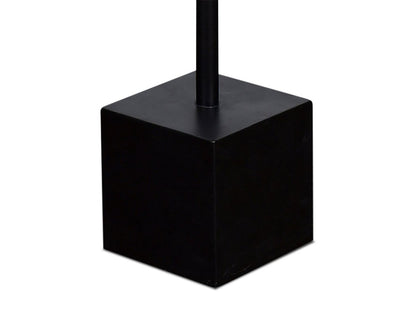 Sabrina 14 Accent Table - Black with White Marble Look Top|Table d'appoint Sabrina de 14 po - noire avec dessus en imitation de marbre blanc