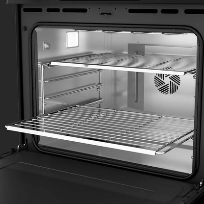 Cuisinière électrique Café de 30 po et de 5,7 pi3 avec cuisson dynamique - acier inoxydable - CRS70XAWCS1 | Cuisinière électrique Café de 5,7 pi3 et de 30 po avec cuisson dynamique - acier inoxydable - CRS70XAWCS1 | CRS70XA1