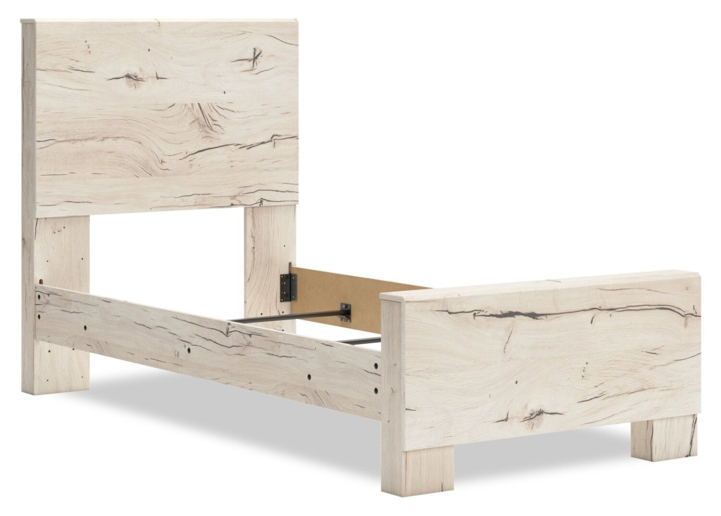 Tête de lit à panneau Derekson pour enfants, blanc rustique - taille simple | Tête de lit à panneaux Derekson pour enfants, blanc rustique - format lit simple