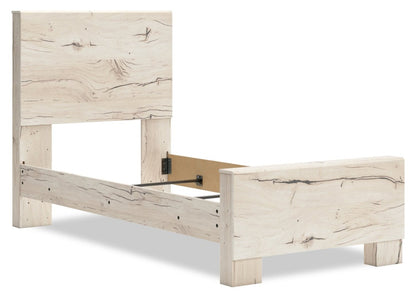 Tête de lit à panneau Derekson pour enfants, blanc rustique - taille simple | Tête de lit à panneaux Derekson pour enfants, blanc rustique - format lit simple