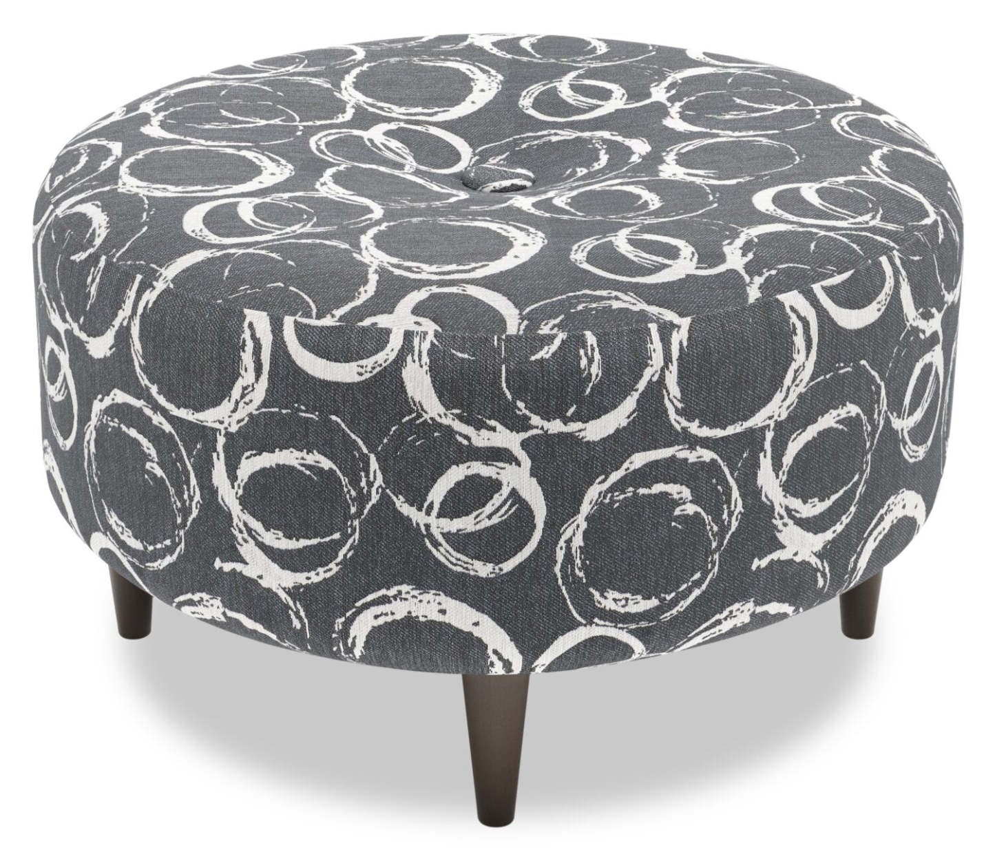 Pouf The Curve 31 en tissu, fabriqué au Canada par Sofa Lab (CURV1163) | Personnalisable