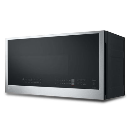 LG 2 Cu. Fort. Micro-ondes à grande portée avec EasyClean® et cuisson par capteur - Acier inoxydable anti-taches… | Quatre à micro-ondes à hotte intégrée LG de 2 pi³ avec EasyCleanMD et cuisson par capteur - acier inox…