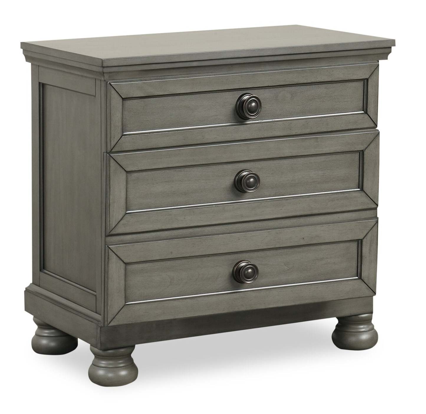 Ensemble de chambre à coucher Chelsea 6 pièces avec lit rangement, commode et miroir, gris - King Size | Ensemble de chambre à coucher Chelsea 6 pièces avec lit de rangement, commode et miroir, gris - format très grand lit