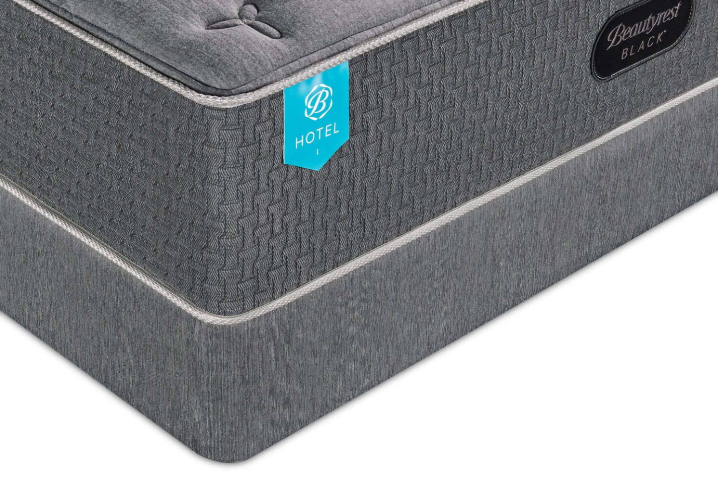 Ensemble de sommier tapissier à profil bas Beautyrest Hotel noir pour très grand lit | Ensemble sommier à profil bas Hotel de Beautyrest BlackMD pour très grand lit | BHLKBPKG