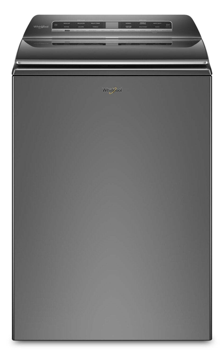 Laveuse intelligente Whirlpool à chargement par le haut de 6 pi³ - ombre chrome - WTW8127LC | Whirlpool 6.0 Cu. Ft. Smart Top-Load Washer - Chrome Shadow - WTW8127LC
