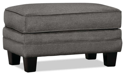 Made in Canada Tula 35 Fabric Ottoman - Steel Grey | Pouf Tula de 35 po fabriqué au Canada en tissu - gris acier