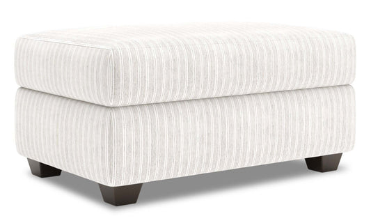 Pouf de rangement The Trunk de Sofa Lab de 39 po fabriqué au Canada en tissu - blanc Dolphin White | TRUN1160
