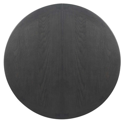 Table de salle à manger Dena avec extension 42-60 W, ronde - Gris | Table de salle à manger ronde Dena de 42 po à 60 po (L) avec rallonge - grise