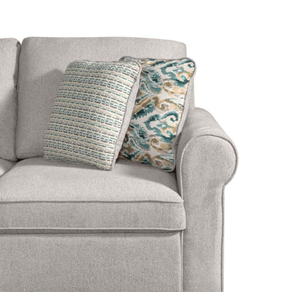 Scott Living Canapé-lit sectionnel câlin Haven 3 pièces orienté vers la gauche en tissu chenille - Gris | Canapé-lit sectionnel enveloppant de gauche Haven de Scott Living 3 pièces en tissu de chenille - gris