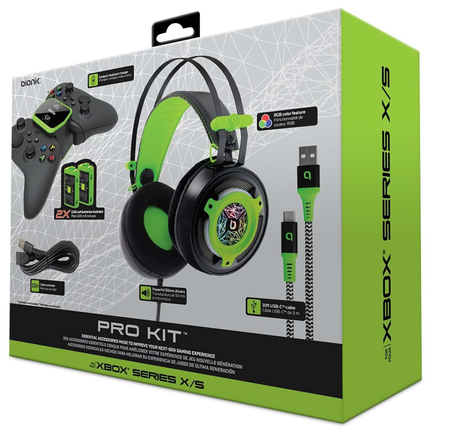 Kit Bionik Xbox Series S/X Pro - DG-090846 | Ensemble professionnel pour la console Xbox X/S - DG-090846 | BNK9084X