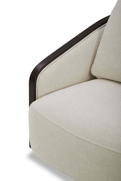 Fauteuil d'appoint pivotant Dolce - Taupe | Fauteuil d'appoint pivotant Dolce - taupe | DOLCTPAC