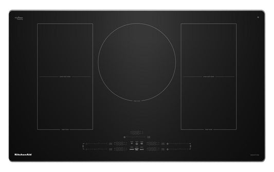 Table de cuisson à induction KitchenAid 36 à 5 éléments - Acier inoxydable - KCIT736SSS | Plaque de cuisson à induction KitchenAid de 36 pouces à 5 éléments - acier inoxydable - KCIT736SSS