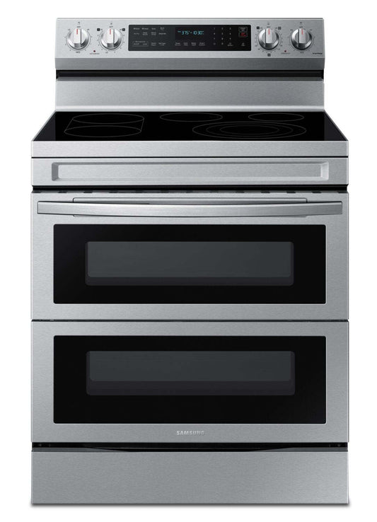 Cuisinière électrique intelligente amovible Samsung de 6,3 pi³ avec friture à air - acier inoxydable - NE63A6751SS/…