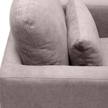 Chaise Kortlyn 33 en tissu d'apparence lin - Gris | Fauteuil Kortlyn de 33 po en tissu d'apparence lin - gris