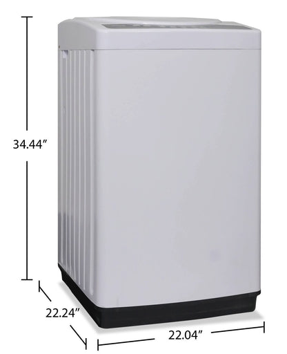 Danby 22 1,8 Cu. Fort. Laveuse à chargement par le haut - Blanc - DWM065A1WDB-6 | Laveuse Danby à chargement par le haut de 1,8 pi³ et de 22 po - blanche - DWM065A1WDB-6