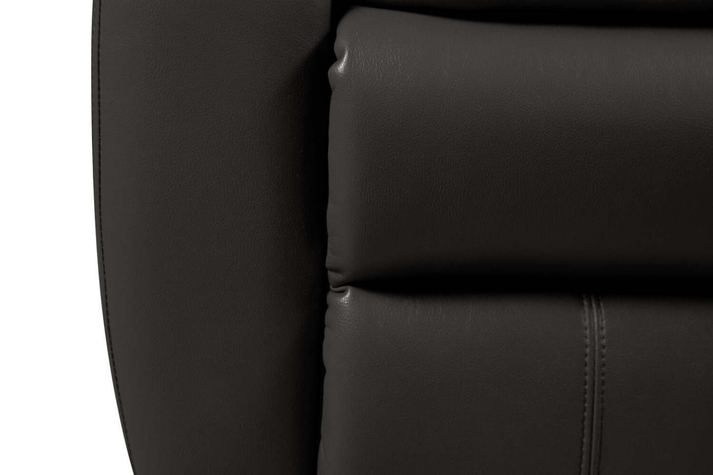 Causeuse à inclinaison électrique Chandler 60 en tissu d'apparence cuir - Gris | Causeuse à inclinaison électrique Chandler de 60 po en tissu d'apparence cuir - gris