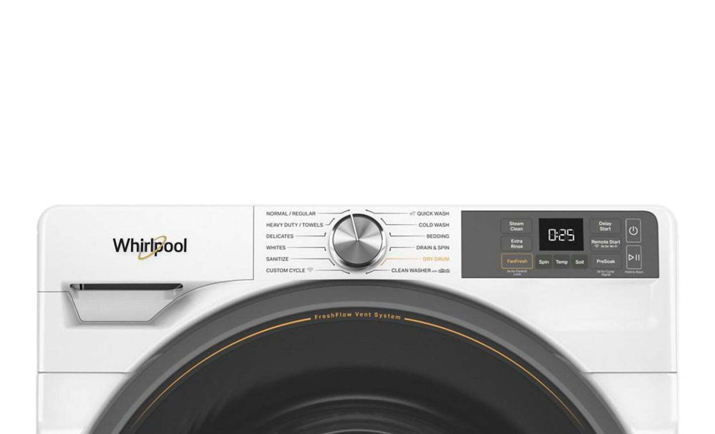 Whirlpool 5,2 pi³ Laveuse intelligente à chargement frontal avec système de ventilation FreshFlowMC - blanche - WFW5720RW | WFW5720W