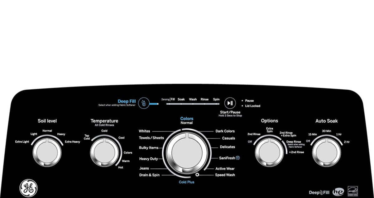 GE 4,9 Cu. Fort. Laveuse avec agitateur à chargement par le haut - Blanc - GTW491BMRWS | Laveuse GE à chargement par le haut de 4,9 pi³ avec agitateur - blanche - GTW491BMRWS