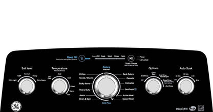 GE 4,9 Cu. Fort. Laveuse avec agitateur à chargement par le haut - Blanc - GTW491BMRWS | Laveuse GE à chargement par le haut de 4,9 pi³ avec agitateur - blanche - GTW491BMRWS