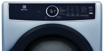 Sécheuse électrique Electrolux de 8 pi³ avec vapeur - bleu glacier - superposable - ELFE743CAG | Electrolux 8 Cu. Fort. Sécheuse électrique à vapeur - Bleu glacier - Empilable - ELFE743CAG