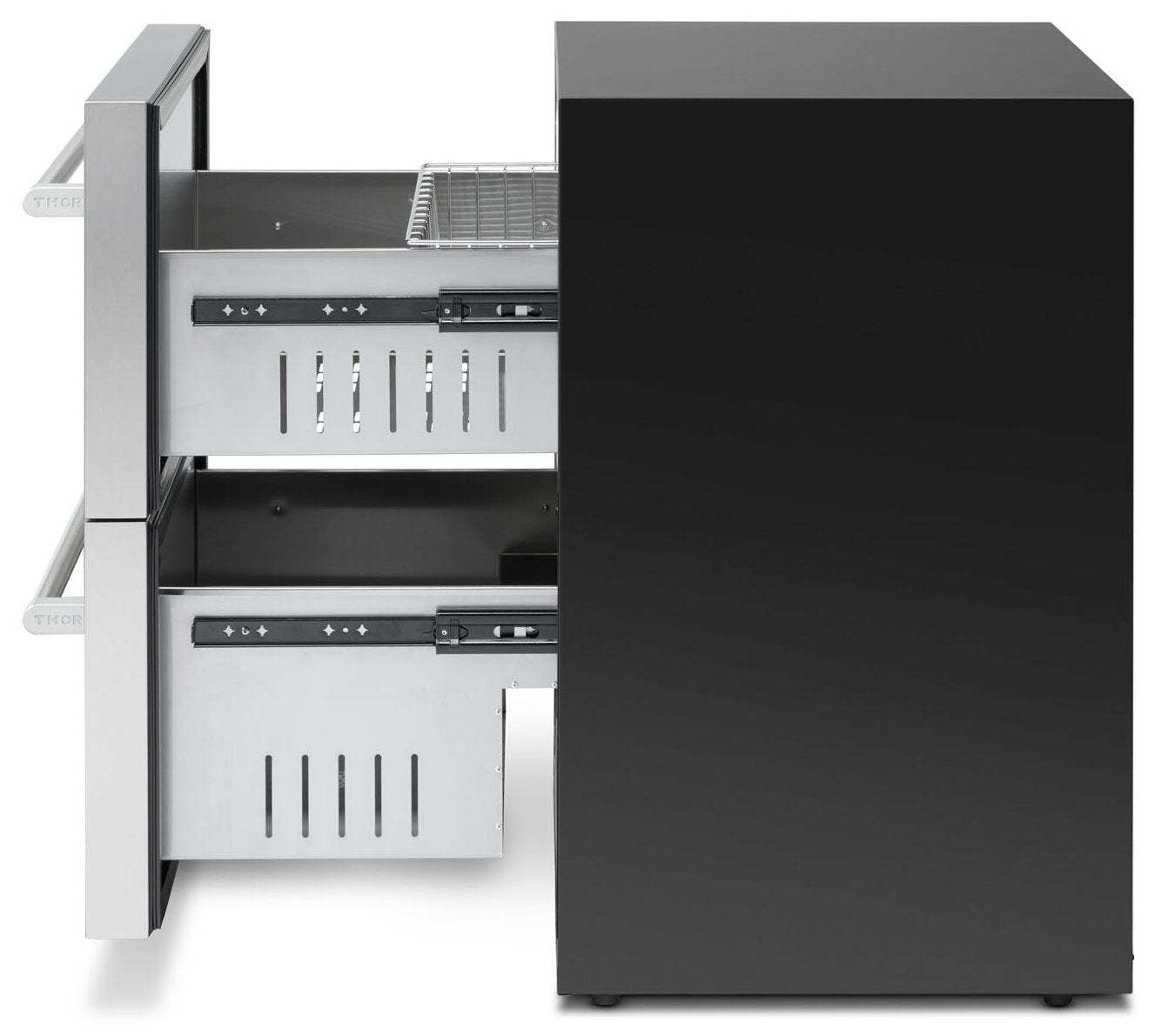 Réfrigérateur Thor de 5,4 pi³ et de 24 po à 2 tiroirs - acier inoxydable - TRF24U | Thor 24 5,4 Cu. Fort. Réfrigérateur 2 tiroirs - Acier inoxydable - TRF24U