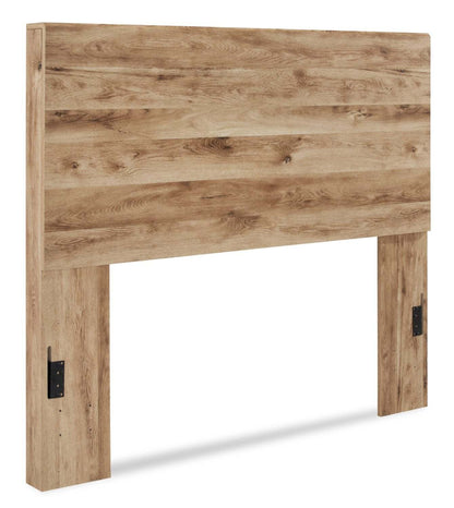 Tête de lit à panneau Derekson, Naturel - Pleine grandeur | Tête de lit à panneau Derekson, naturelle - format lit double