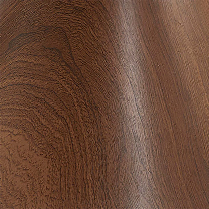 Table de salle à manger Alwin avec dessus en pierre frittée, base en forme de sablier et touches dorées - 47,25 po (L), ronde - brune